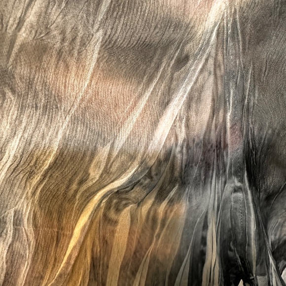 Komarov Dress & Eileen Fischer Silk Jacket Set - 50 Shades of Gray/ Blue/ Pink - Picture 12 of 14